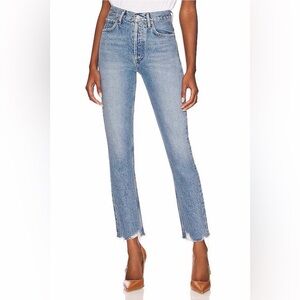 Agolde Light Blue Straight Leg Jeans